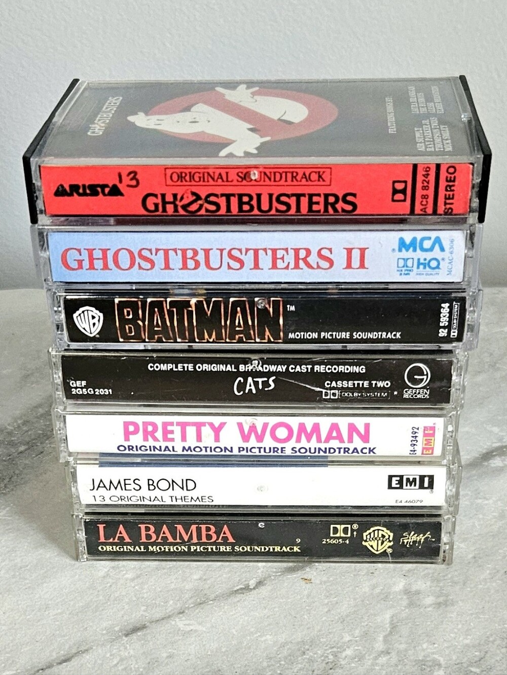 Movie Soundtracks Cassette Vintage Tape Lot - Ghostbusters 1 & 2, Batman & More!